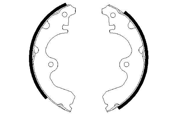 Bosch 0986487474 Brake Shoe Set - 5