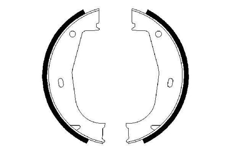 Bosch 0986487520 Brake Shoe Set, parking brake - 5