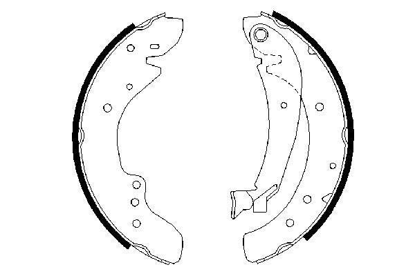 Bosch 0986487521 Brake Shoe Set - 5