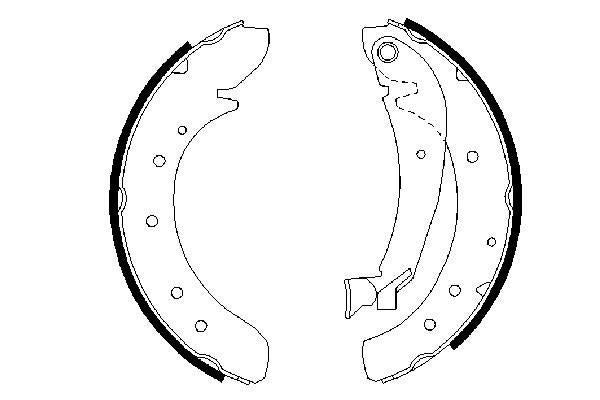 Bosch 0986487522 Brake Shoe Set - 5