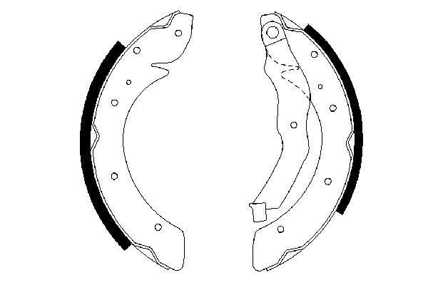 Bosch 0986487528 Brake Shoe Set - 5