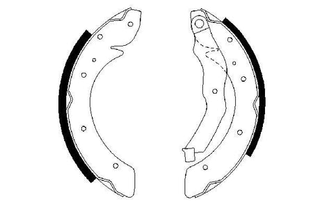 Bosch 0986487528 Brake Shoe Set - 5