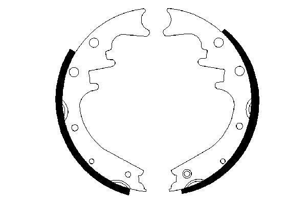 Bosch 0986487529 Brake Shoe Set - 5
