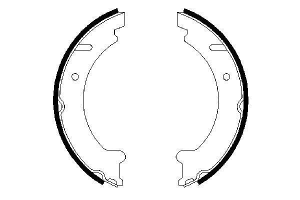 Bosch 0986487548 Brake Shoe Set, parking brake - 5