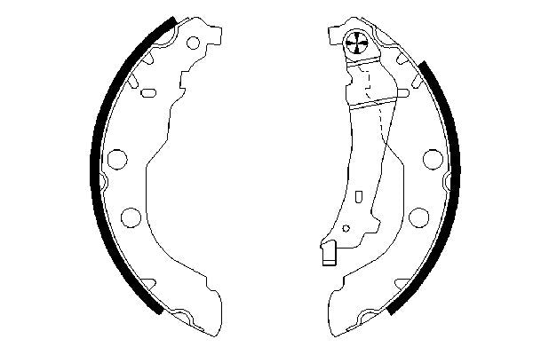 Bosch 0986487549 Brake Shoe Set - 5