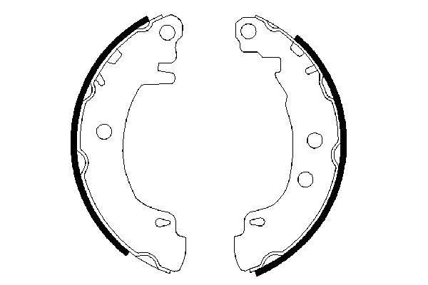 Bosch 0986487550 Brake Shoe Set - 5