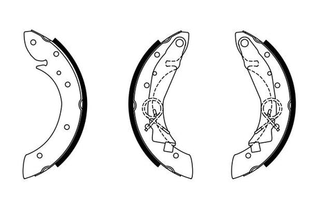 Bosch 0986487552 Brake Shoe Set - 5