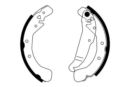 Bosch 0986487554 Brake Shoe Set - 5