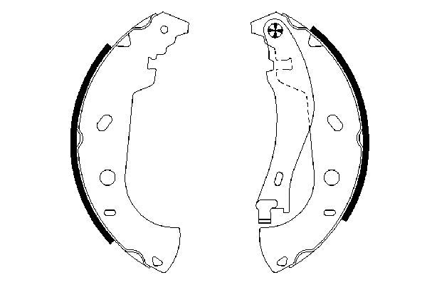 Bosch 0986487559 Brake Shoe Set - 5