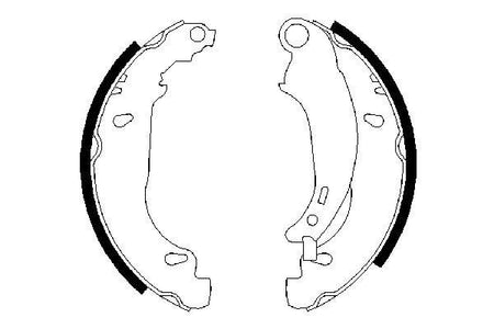 Bosch 0986487568 Brake Shoe Set - 5