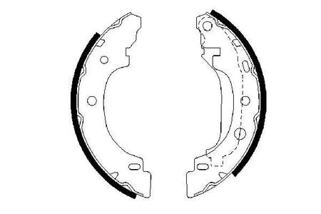 Bosch 0986487570 Brake Shoe Set - 5