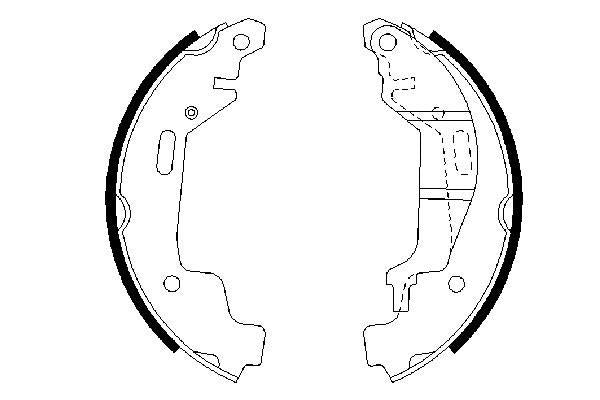 Bosch 0986487576 Brake Shoe Set - 5