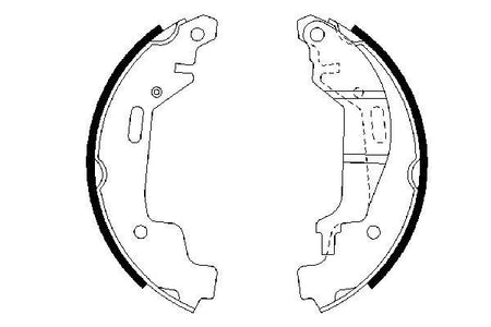 Bosch 0986487576 Brake Shoe Set - 5