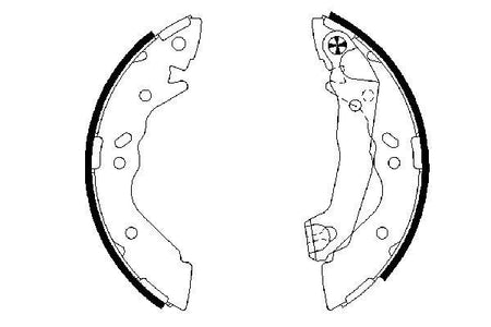 Bosch 0986487581 Brake Shoe Set - 5