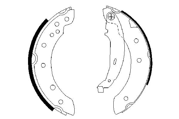 Bosch 0986487585 Brake Shoe Set - 5