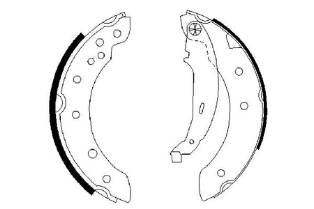 Bosch 0986487585 Brake Shoe Set - 5