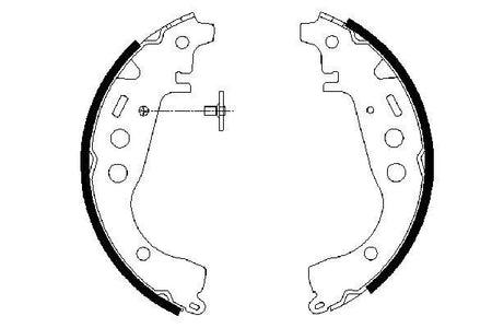 Bosch 0986487589 Brake Shoe Set - 5