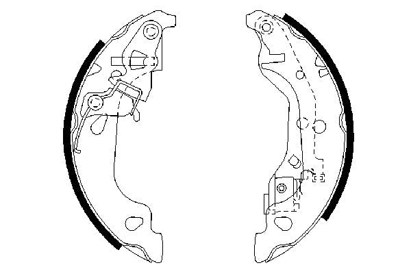 Bosch 0986487597 Brake Shoe Set - 5
