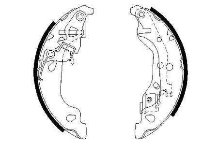Bosch 0986487597 Brake Shoe Set - 5