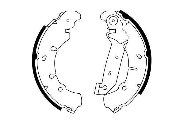 Bosch 0986487599 Brake Shoe Set - 5