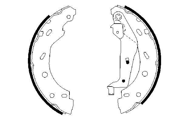 Bosch 0986487600 Brake Shoe Set - 5