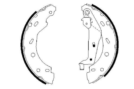 Bosch 0986487600 Brake Shoe Set - 5