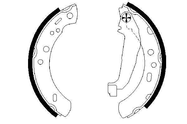 Bosch 0986487604 Brake Shoe Set - 5