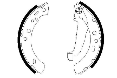 Bosch 0986487604 Brake Shoe Set - 5