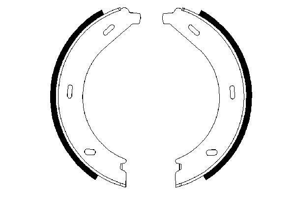 Bosch 0986487605 Brake Shoe Set, parking brake - 5