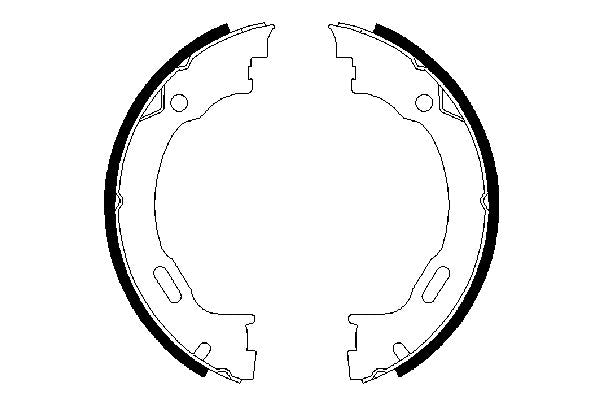 Bosch 0986487609 Brake Shoe Set, parking brake - 5
