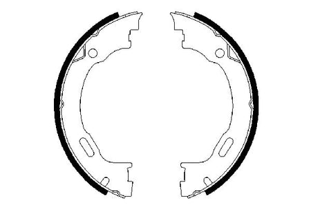Bosch 0986487609 Brake Shoe Set, parking brake - 5