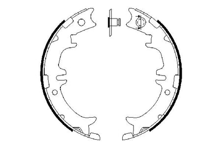 Bosch 0986487615 Brake Shoe Set, parking brake - 5