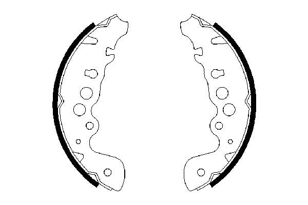Bosch 0986487616 Brake Shoe Set - 5