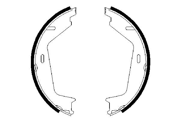 Bosch 0986487623 Brake Shoe Set, parking brake - 5