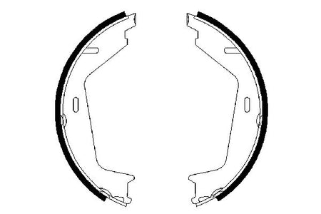 Bosch 0986487623 Brake Shoe Set, parking brake - 5