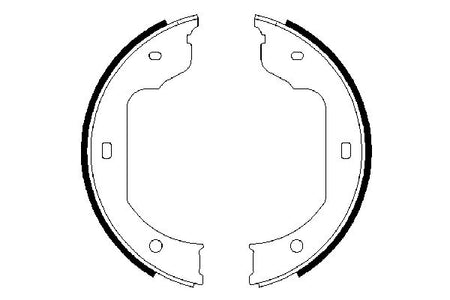 Bosch 0986487625 Brake Shoe Set, parking brake - 5