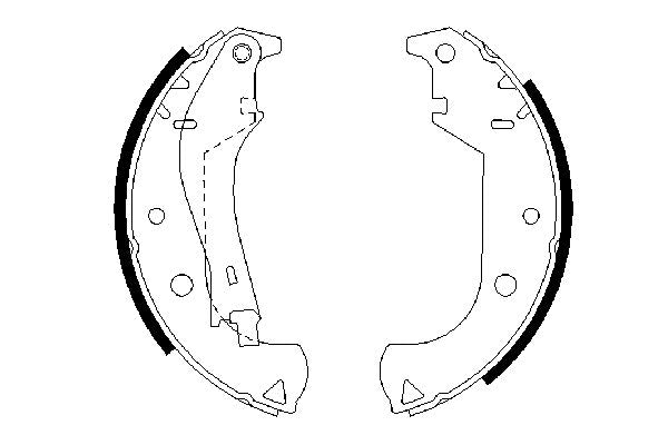 Bosch 0986487626 Brake Shoe Set - 5