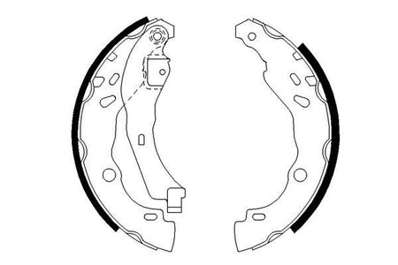 Bosch 0986487627 Brake Shoe Set - 5