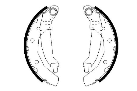 Bosch 0986487628 Brake Shoe Set - 5