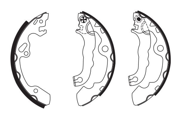 Bosch 0986487633 Brake Shoe Set - 5