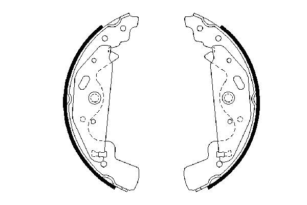 Bosch 0986487643 Brake Shoe Set - 5