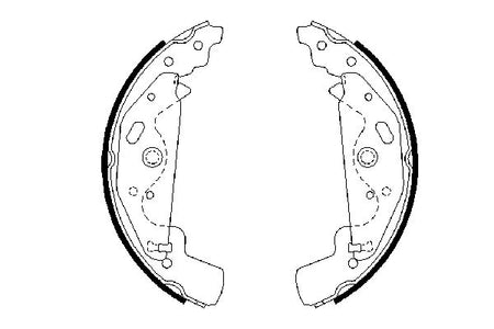 Bosch 0986487643 Brake Shoe Set - 5