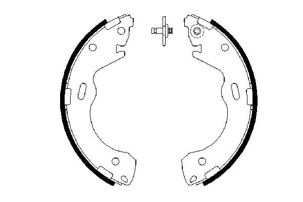 Bosch 0986487654 Brake Shoe Set - 5