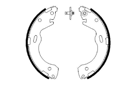 Bosch 0986487654 Brake Shoe Set - 5