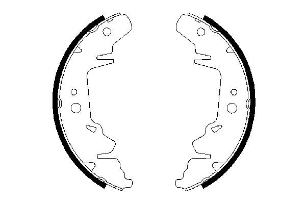 Bosch 0986487659 Brake Shoe Set - 5