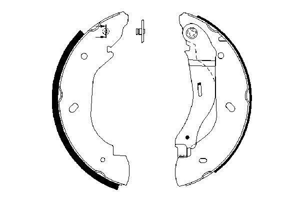 Bosch 0986487660 Brake Shoe Set - 5