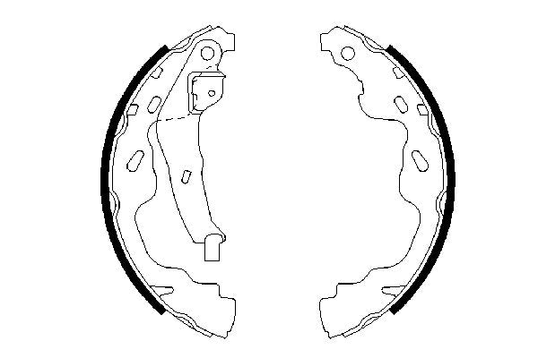 Bosch 0986487665 Brake Shoe Set - 5