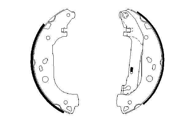 Bosch 0986487667 Brake Shoe Set - 5