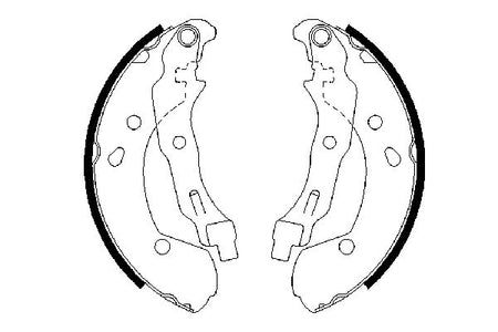 Bosch 0986487668 Brake Shoe Set - 5