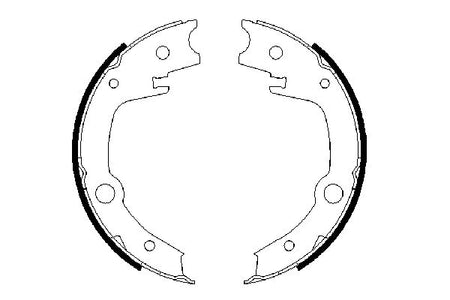 Bosch 0986487679 Brake Shoe Set, parking brake - 5
